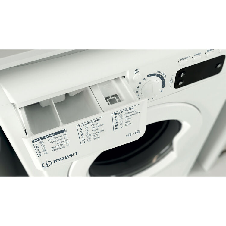 Indesit EWDE761483WUK 7kg/6kg 1400 Spin  Washer Dryer - White