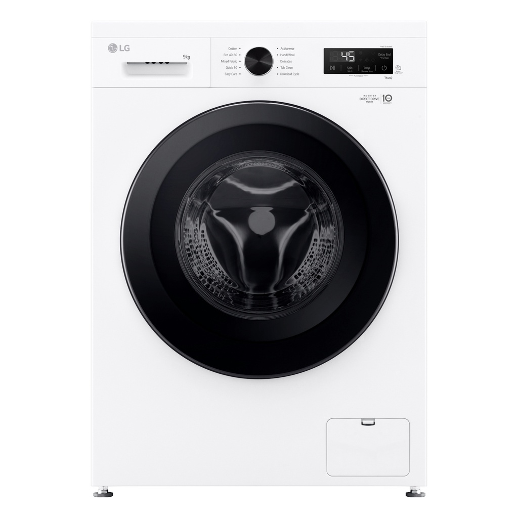 [F4X1009NWK] LG F4X1009NWK 9kg 1400 Spin Washing Machine - White