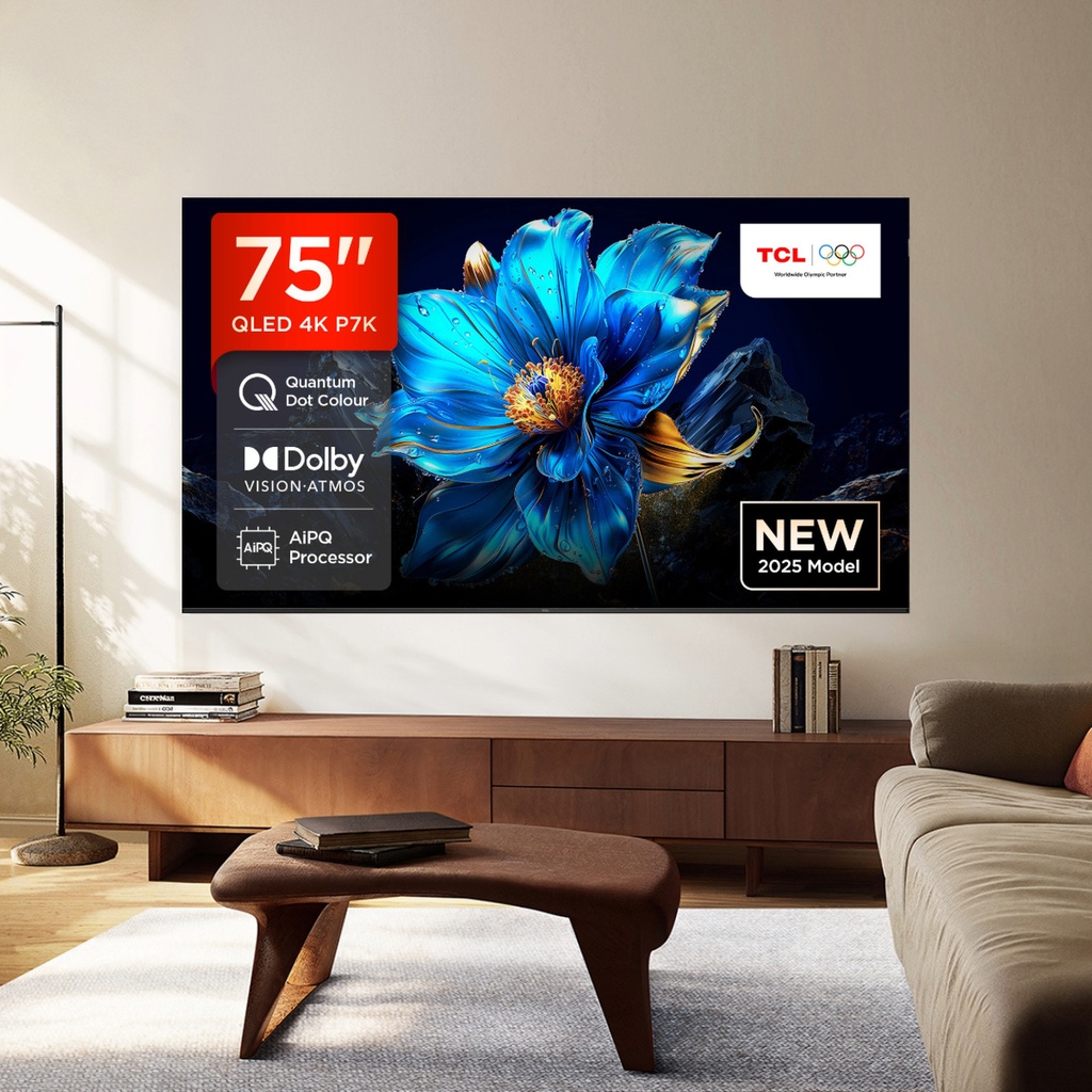 [75P7K-UK] TCL 75P7K-UK 75" 4K QLED Direct LED HDR Google TV