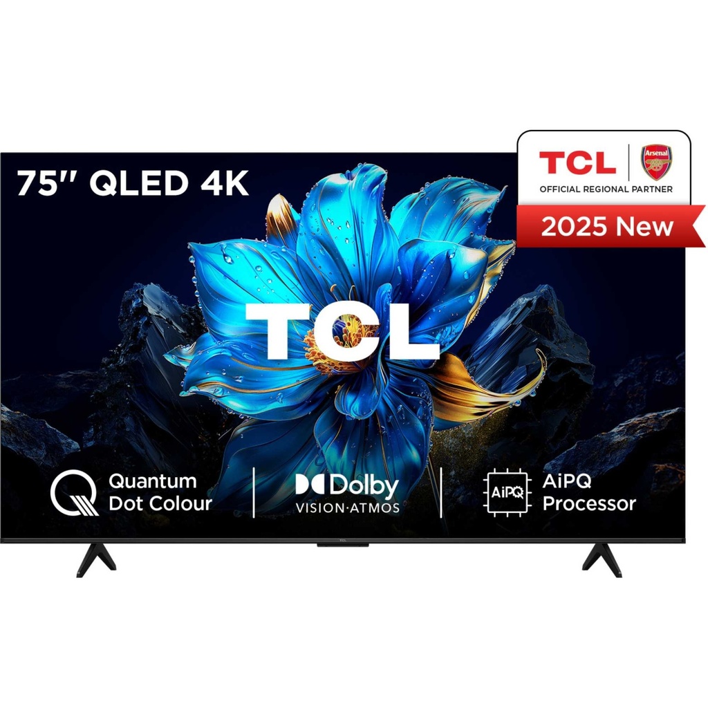TCL 75P7K-UK 75" 4K QLED Direct LED HDR Google TV