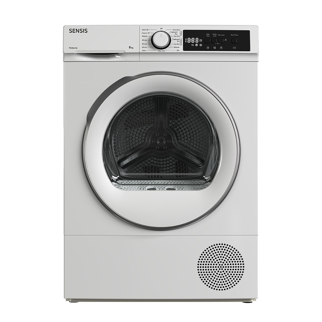 [TDHF018A2W] Sensis TDHF018A2W 8kg Heat Pump Tumble Dryer - White