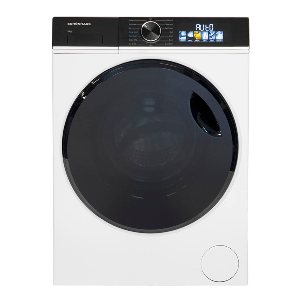 [WMSF01814AW] Schonhaus WMSF01814AW 8kg Washing Machine - White