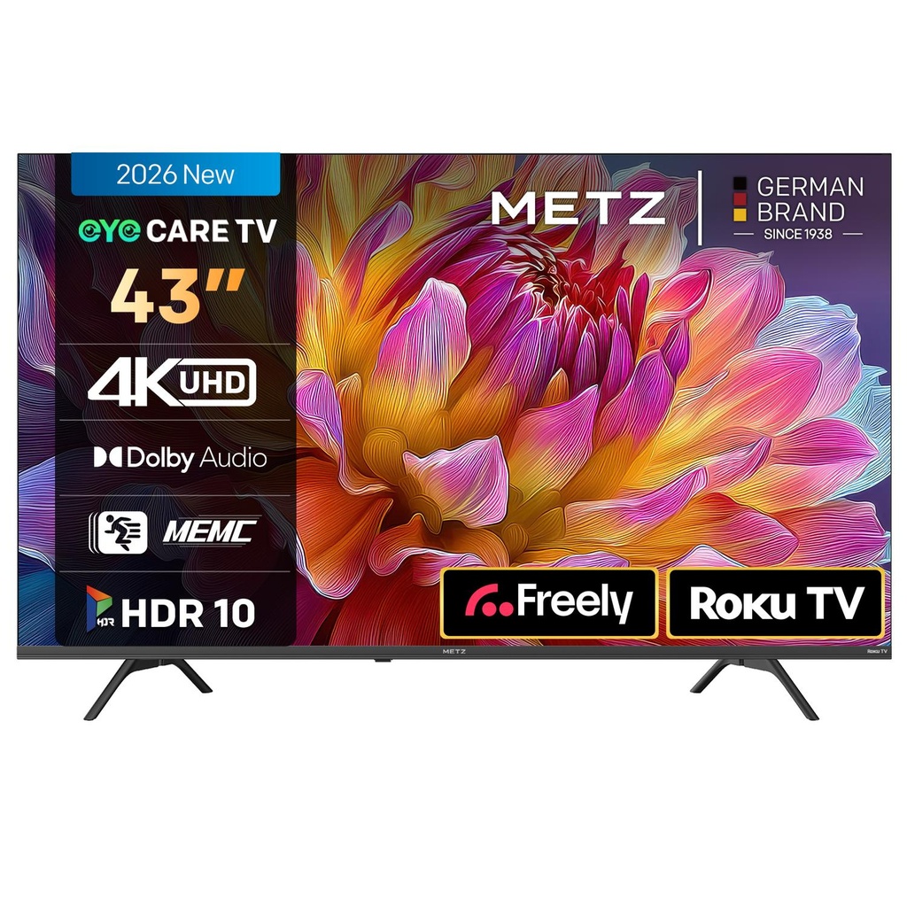[43MRF6000ZUK] Metz 43MRF6000ZUK 43" 4K DLED Smart TV - Black