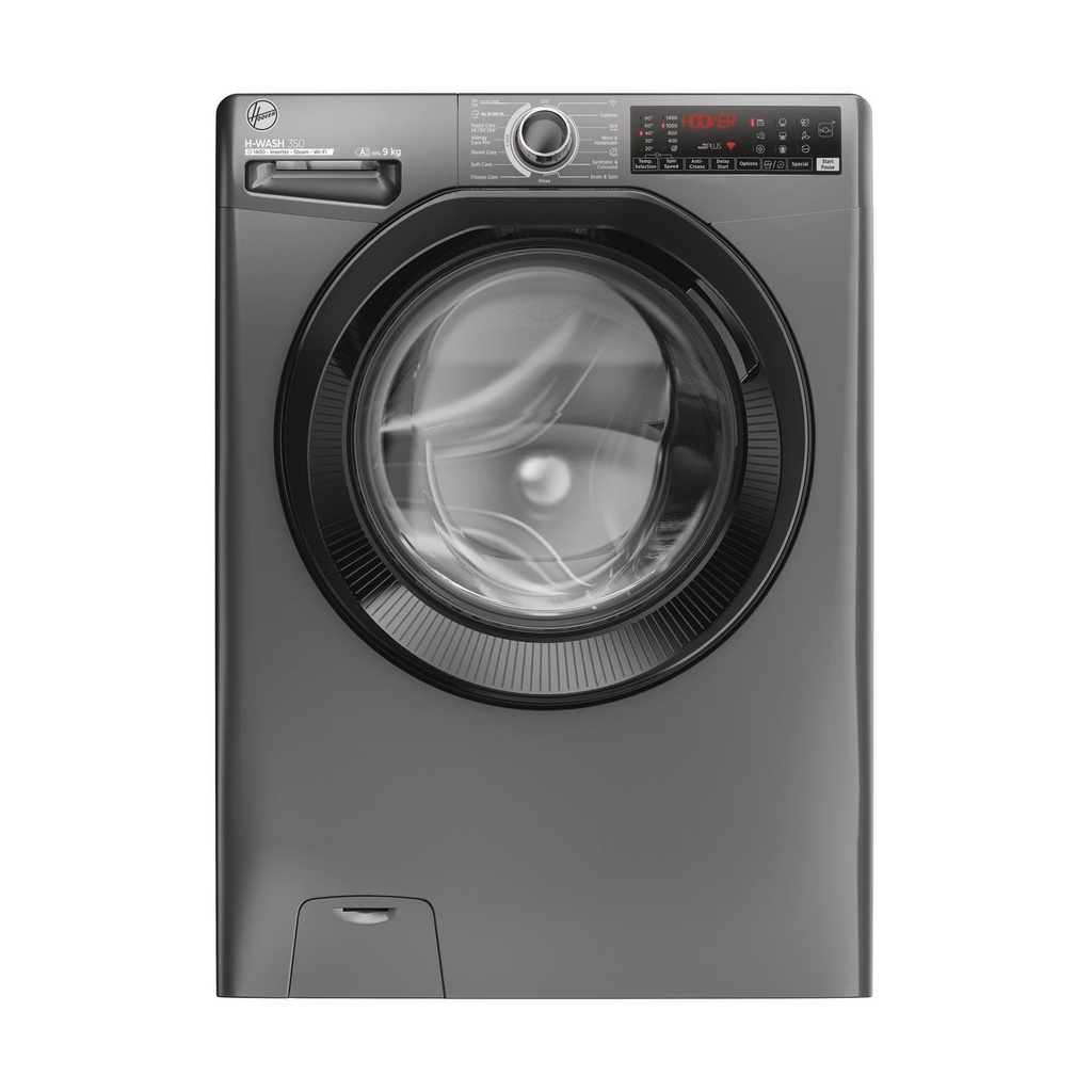 [H3WPS496TAMBR68] Hoover H3WPS496TAMBR68 9kg 1400 Spin Washing Machine - Graphite