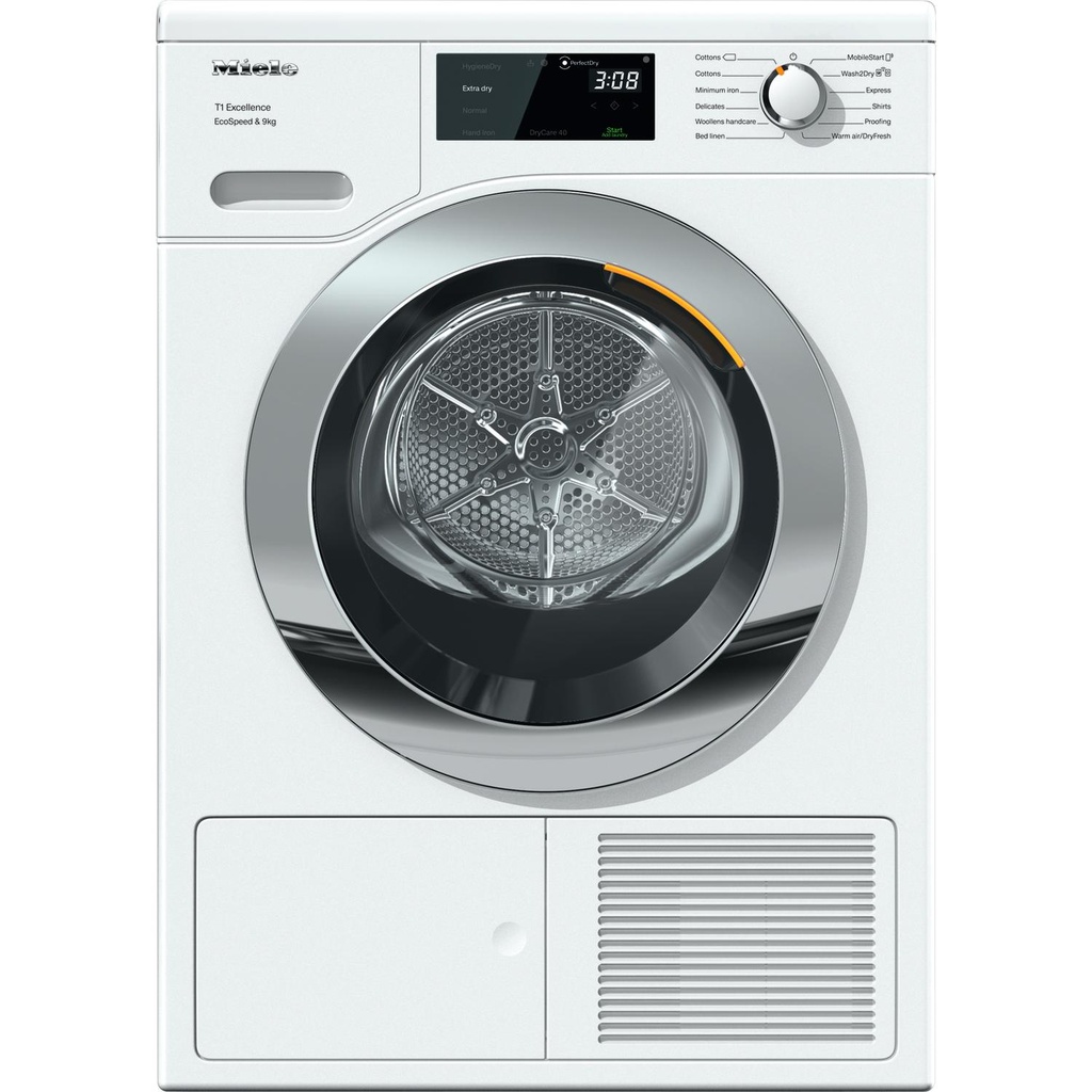 [TEH785 WP] Miele TEH785 WP 9kg Heat Pump Tumble Dryer - White