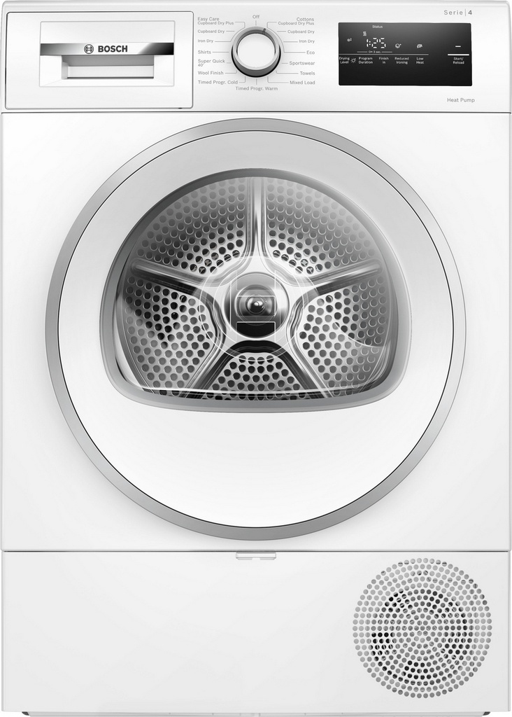 Bosch Series 4 WTH85226GB 8kg Heat Pump Tumble Dryer - White