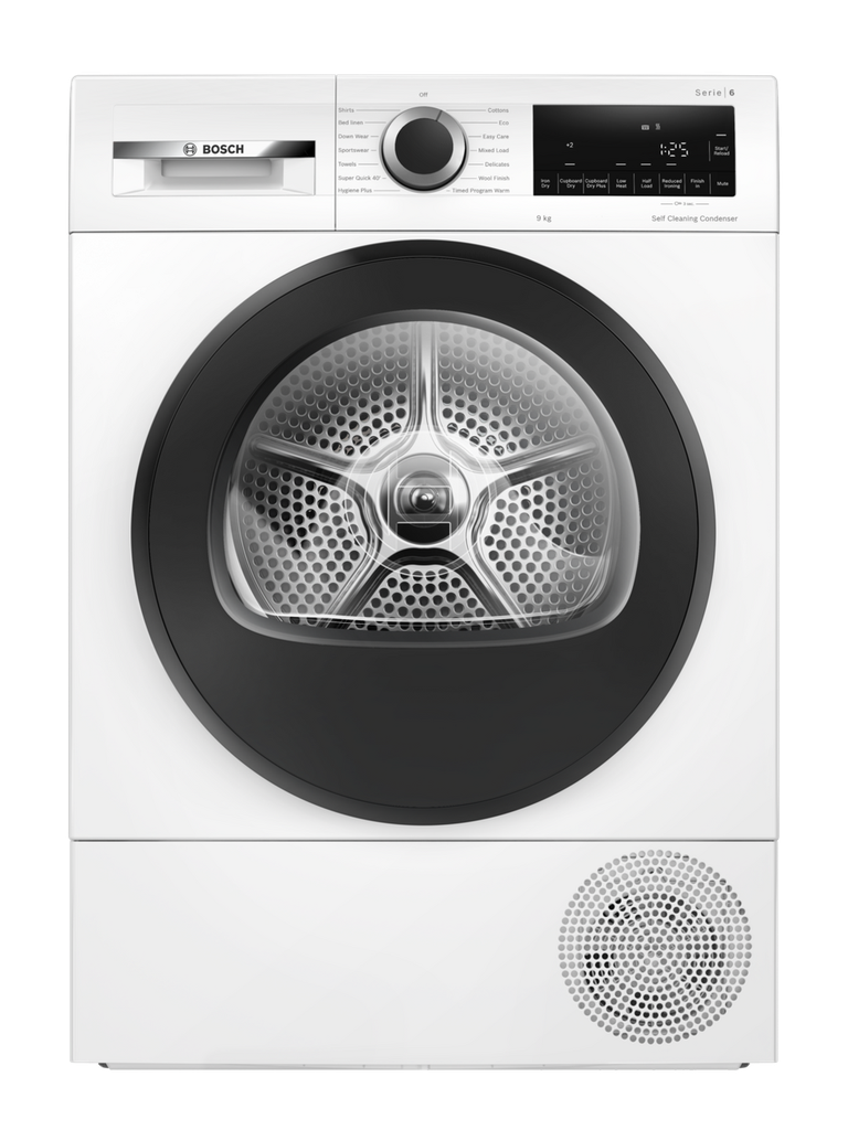 Bosch Series 6 WQG24502GB 9kg Heat Pump Tumble Dryer - White