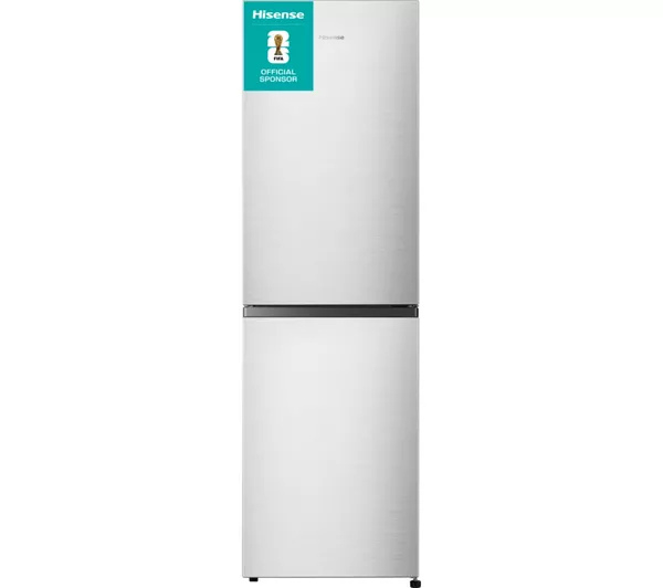 [RB327N4BCE] Hisense RB327N4BCE 50/50 Total No Frost Fridge Freezer - Stainless Steel