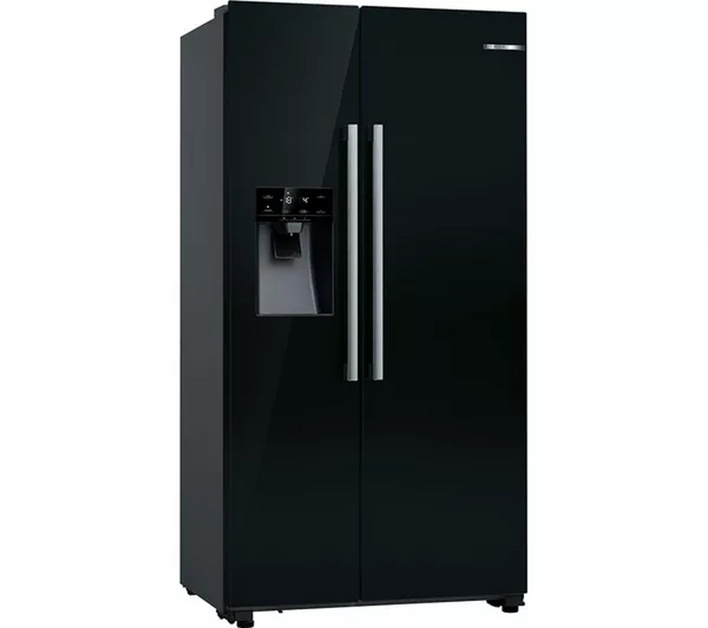 Bosch KAD93ABEP 70/30 Total No Frost, American Fridge-freezer - Black