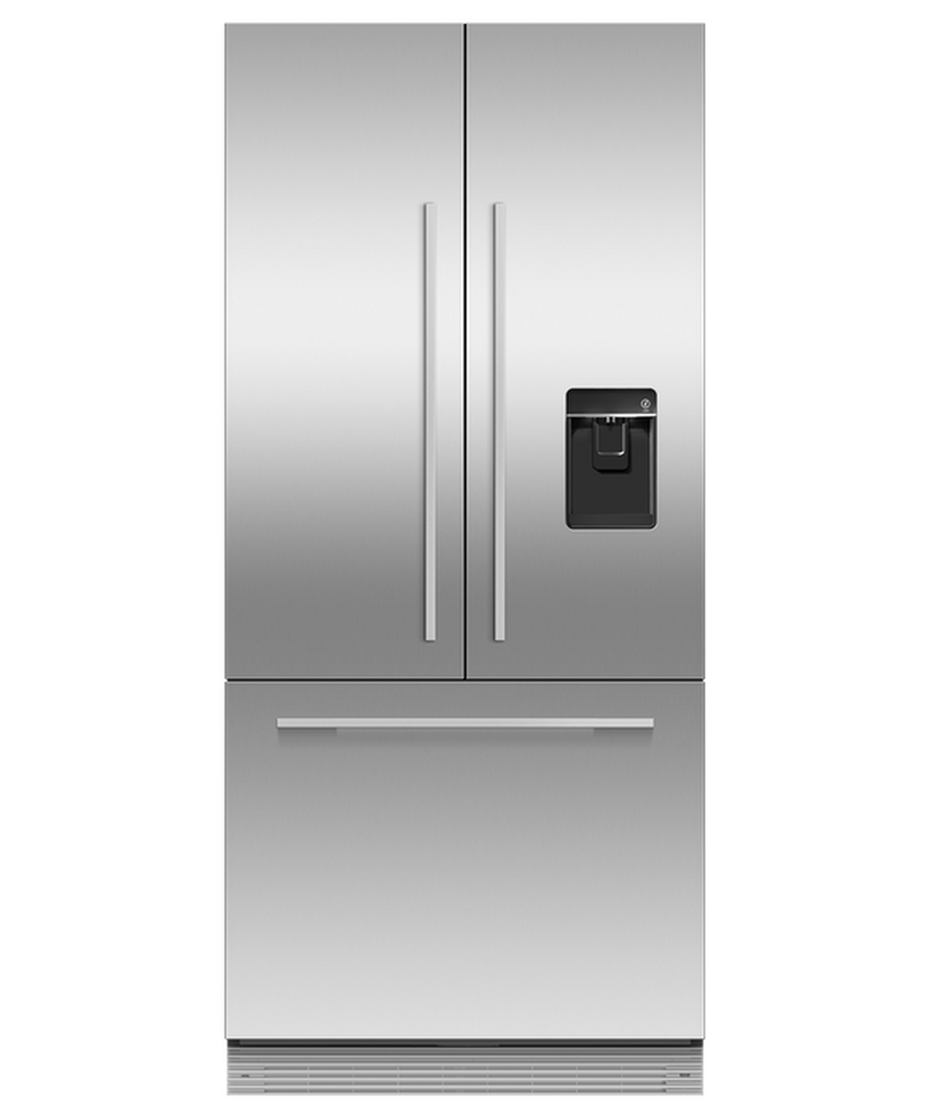 Fisher & Paykel RS80AU3 Integrated French Door Fridge Freezer Plumbed With Ice Maker