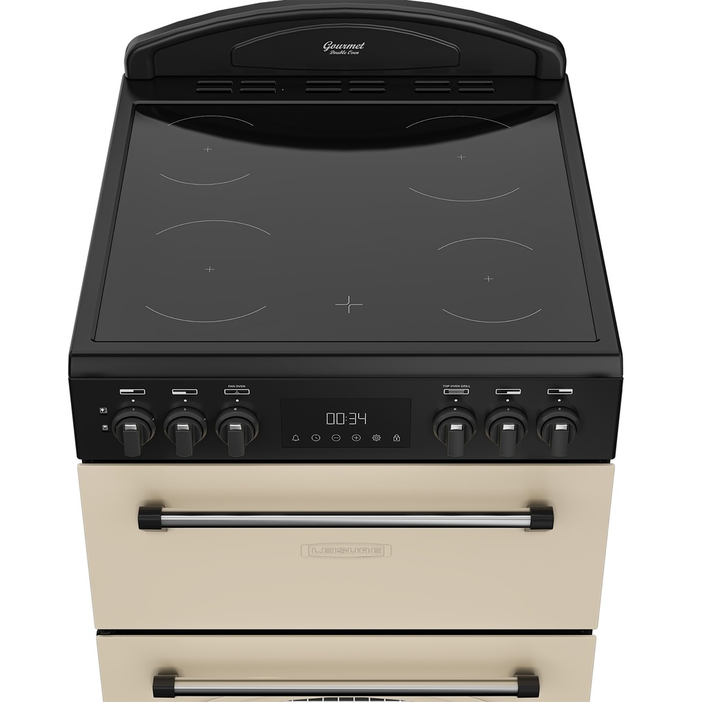 [CLB60ECC] Leisure CLB60ECC 60cm Double Oven Electric Range Cooker - Cream