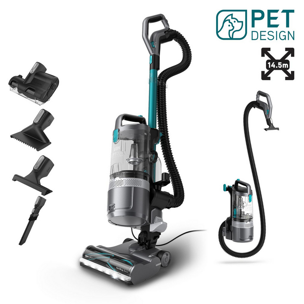 [CDUP-LORP] Vax CDUP-LORP LiftOut Reach Pet-Design Upright Vacuum Cleaner - Graphite / Teal