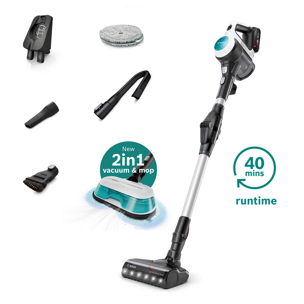 [BCS71HYGGB] Bosch Unlimited 7 BCS71HYGGB Aqua Vacuum & Mop - White