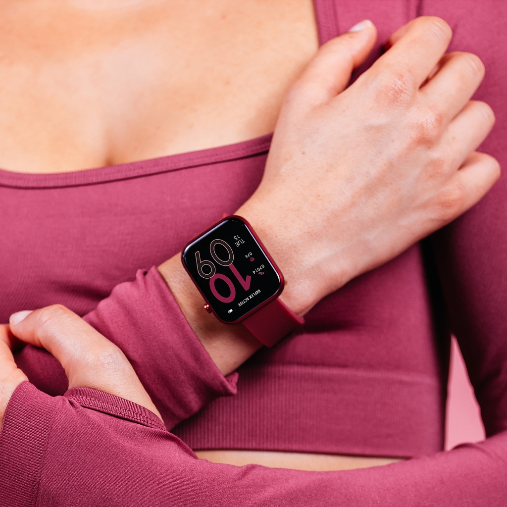 Reflex Active RA12-2158 Series 12 Berry Strap Smart Watch - Berry