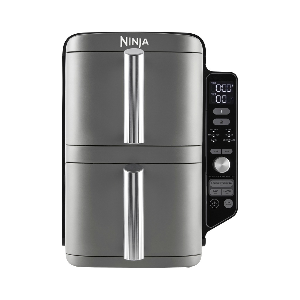 [SL400UK] Ninja SL400UK Double Stack XL 2-Drawer 9.5L Air Fryer - Grey
