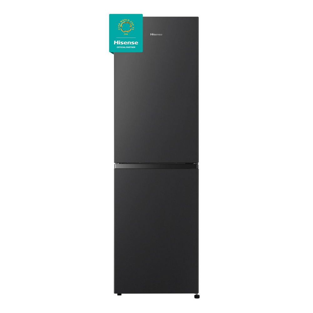 Hisense RB327N4BBE 55cm 50/50 Total No Frost Fridge Freezer - Black Steel