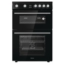 Hisense HDE3211BBUK 60cm Double Oven Electric Cooker with Ceramic Hob - Black