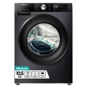 Hisense WF3S1043BB3 10.5kg 1400 Spin Steam Washing Machine - Black