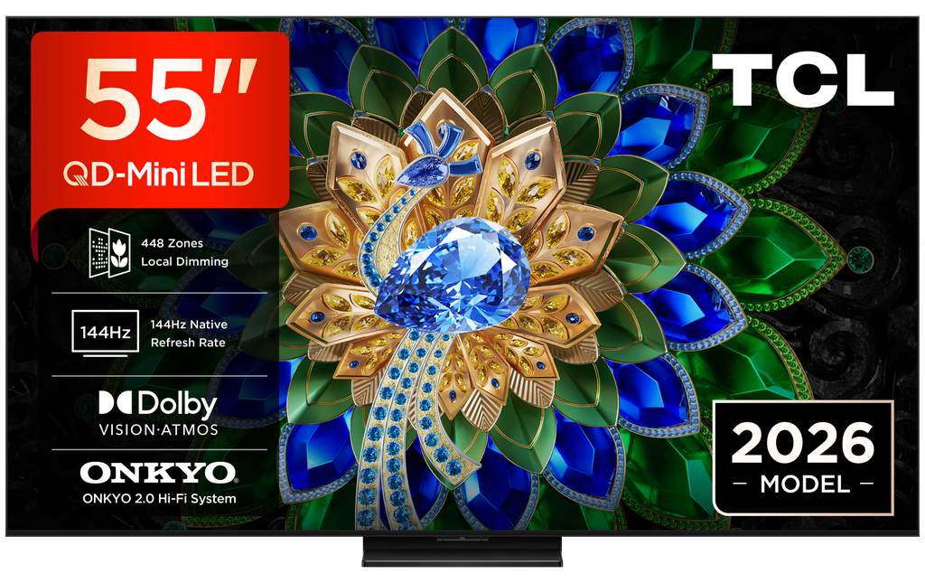 TCL 55A400U-UK 55" QD-MINI LED TV - Black