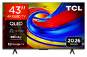 TCL 43P7L-UK 43" 4K HDR QLED Direct LED Google TV - Black