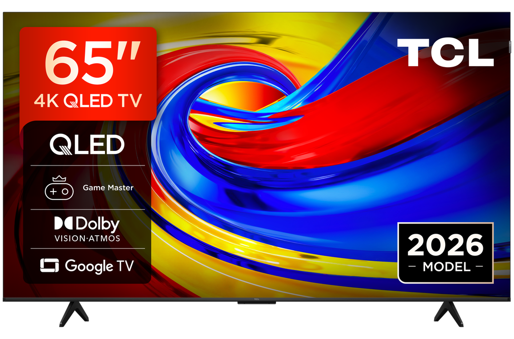 [65P7L-UK] TCL 65P7L-UK 65" 4K HDR QLED Direct LED Google TV- Black