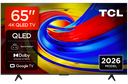 TCL 65P7L-UK 65" 4K HDR QLED Direct LED Google TV- Black