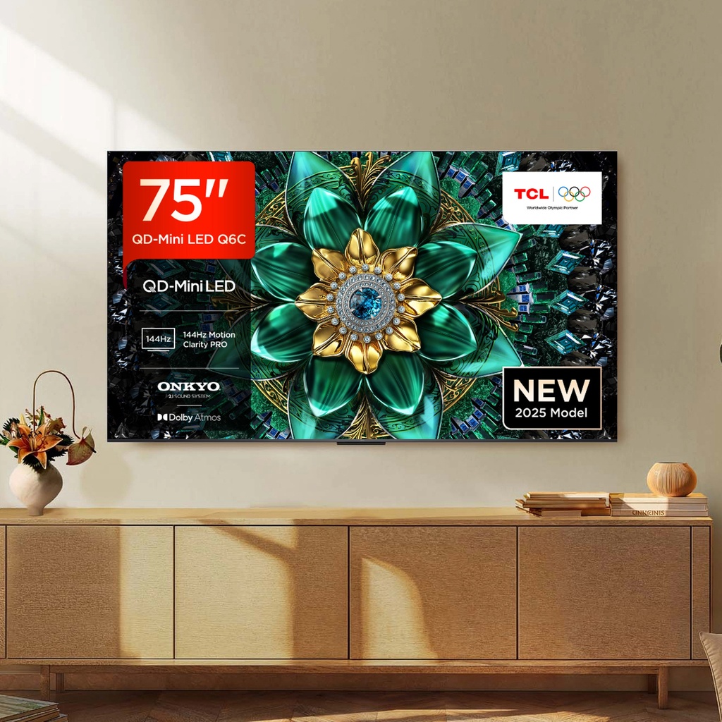 [75Q6C-UK] TCL 75Q6C-UK 75" 4K QD-Mini LED UHD Smart Google TV