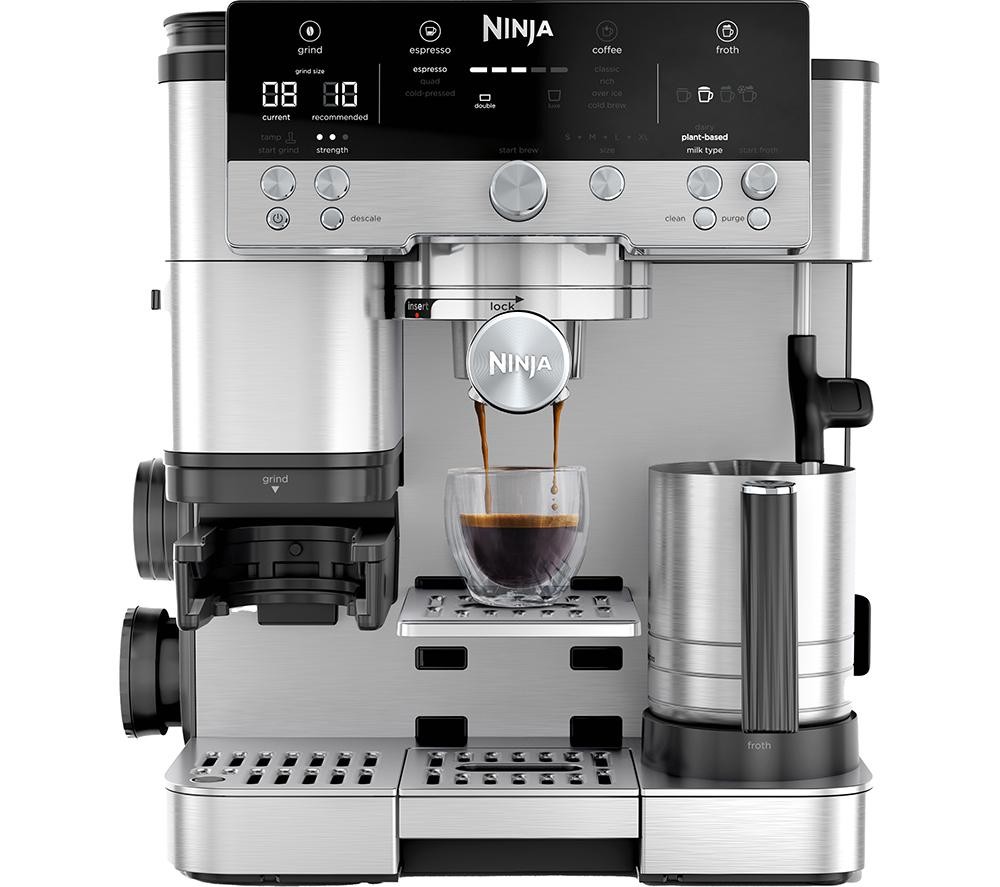 Ninja ES601UK Luxe Café Premier Series Espresso Machine - Black/Stainless Steel