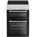 Zenith ZET605W 60cm Electric Cooker with Ceramic Hob - White