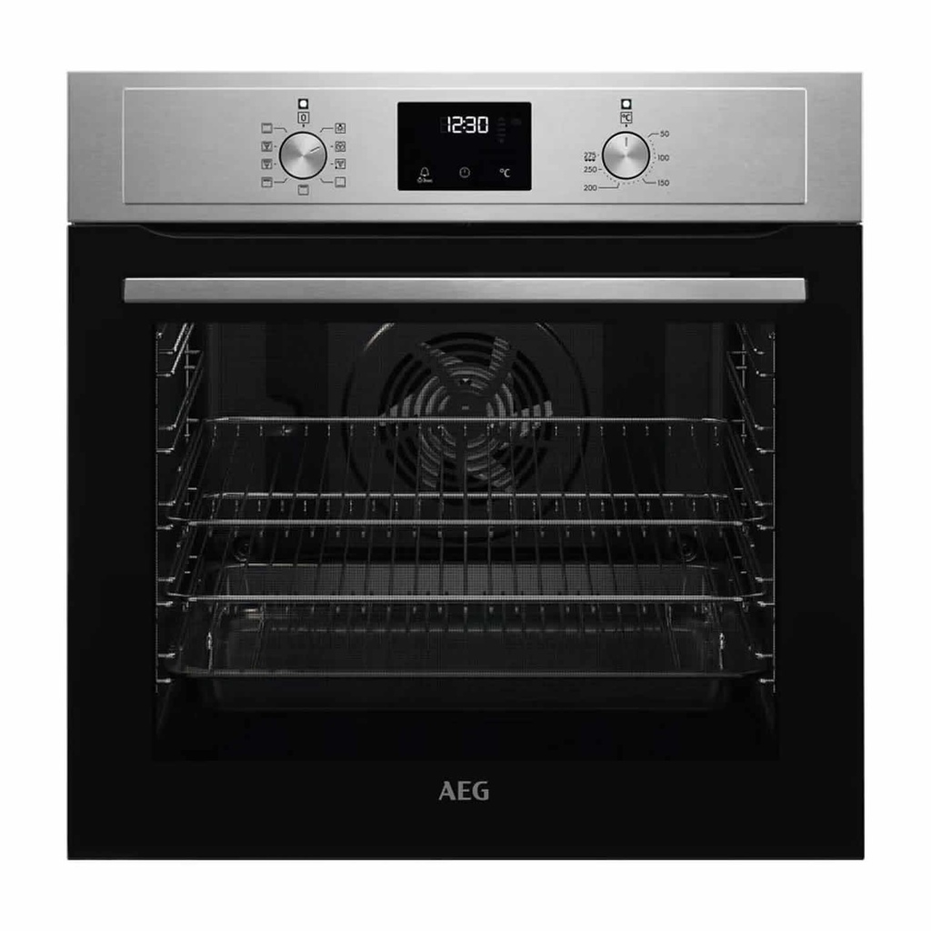 AEG BEX33501EM 59.4cm Built In Electric Single Oven - Stainless Steel