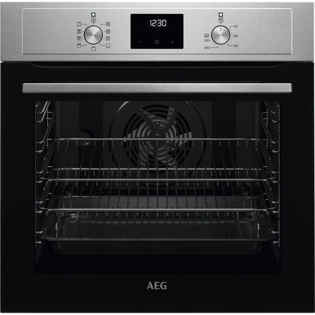AEG BEX33501EM 59.4cm Built In Electric Single Oven - Stainless Steel