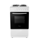 Midea MFO20DME4H109-WH 50cm Single Oven Electric Cooker with Solid Plate Hob - White