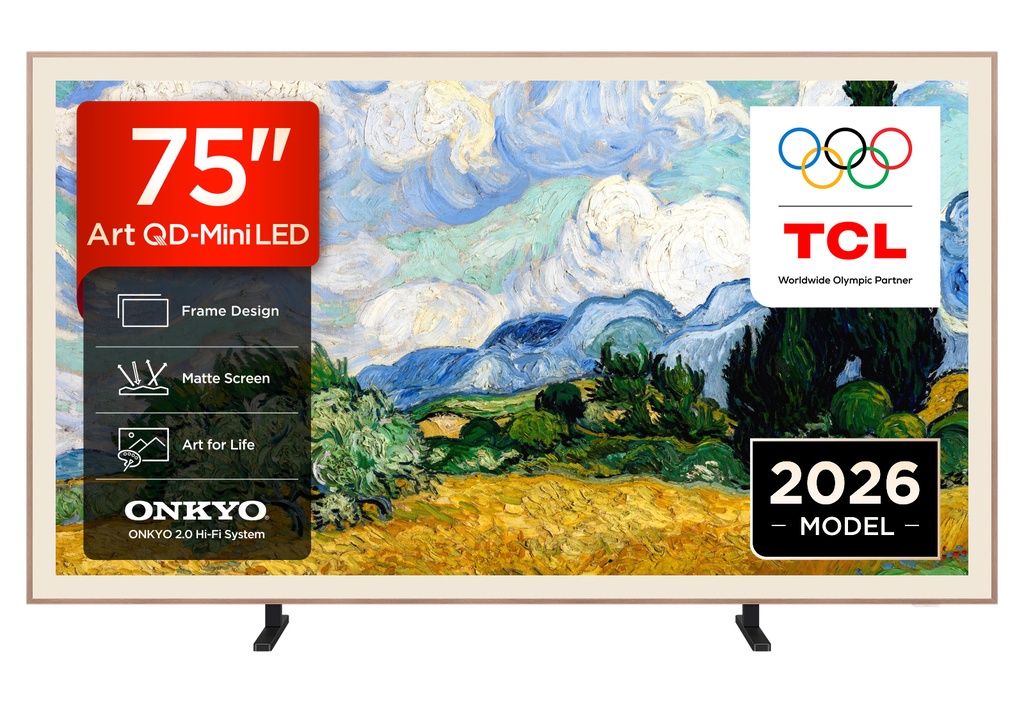 [75A400 PRO-UK] TCL 75A400 PRO-UK 75" 4K Ultra HD QD-MINI LED AI Art TV