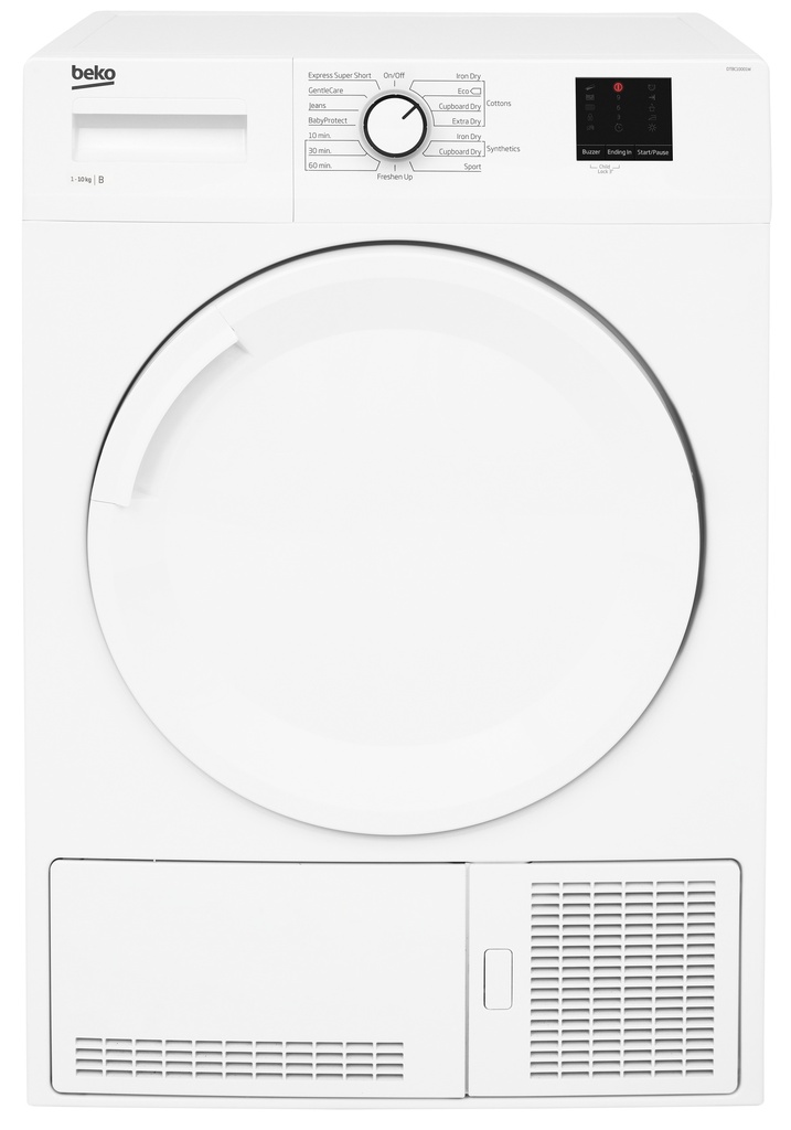 Beko DTBC10001W 10kg Condenser Tumble Dryer with Sensor Programmes - White