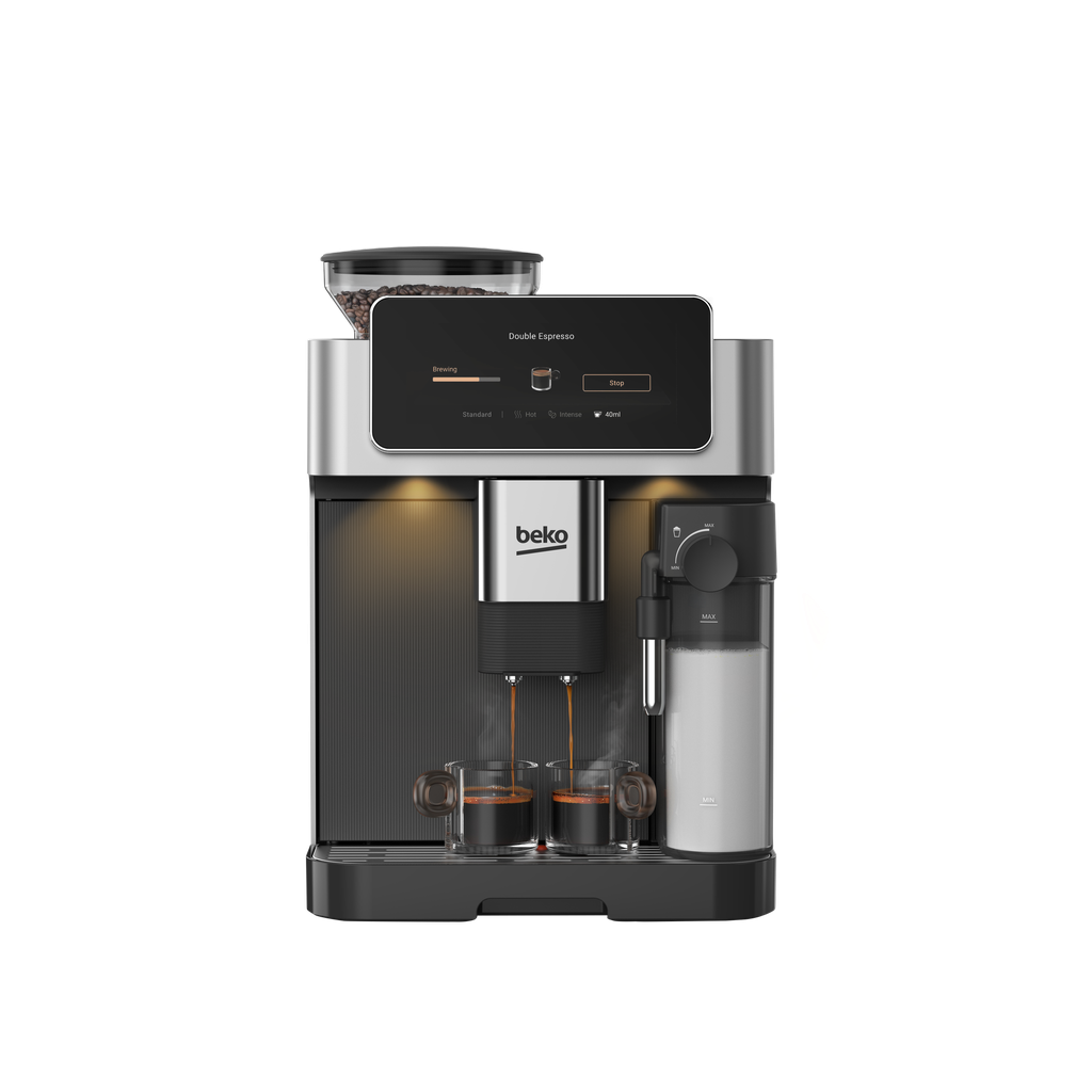 Beko CED7524X CaffeExperto Series Espresso Machine with Integrated Grinder and Milk Cup - Silver
