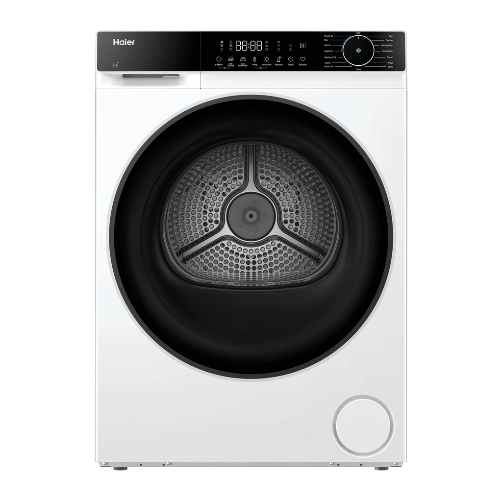 [HD80-D357U1-UK] Haier HD80-D357U1-UK 8kg Heat Pump Tumble Dryer - White