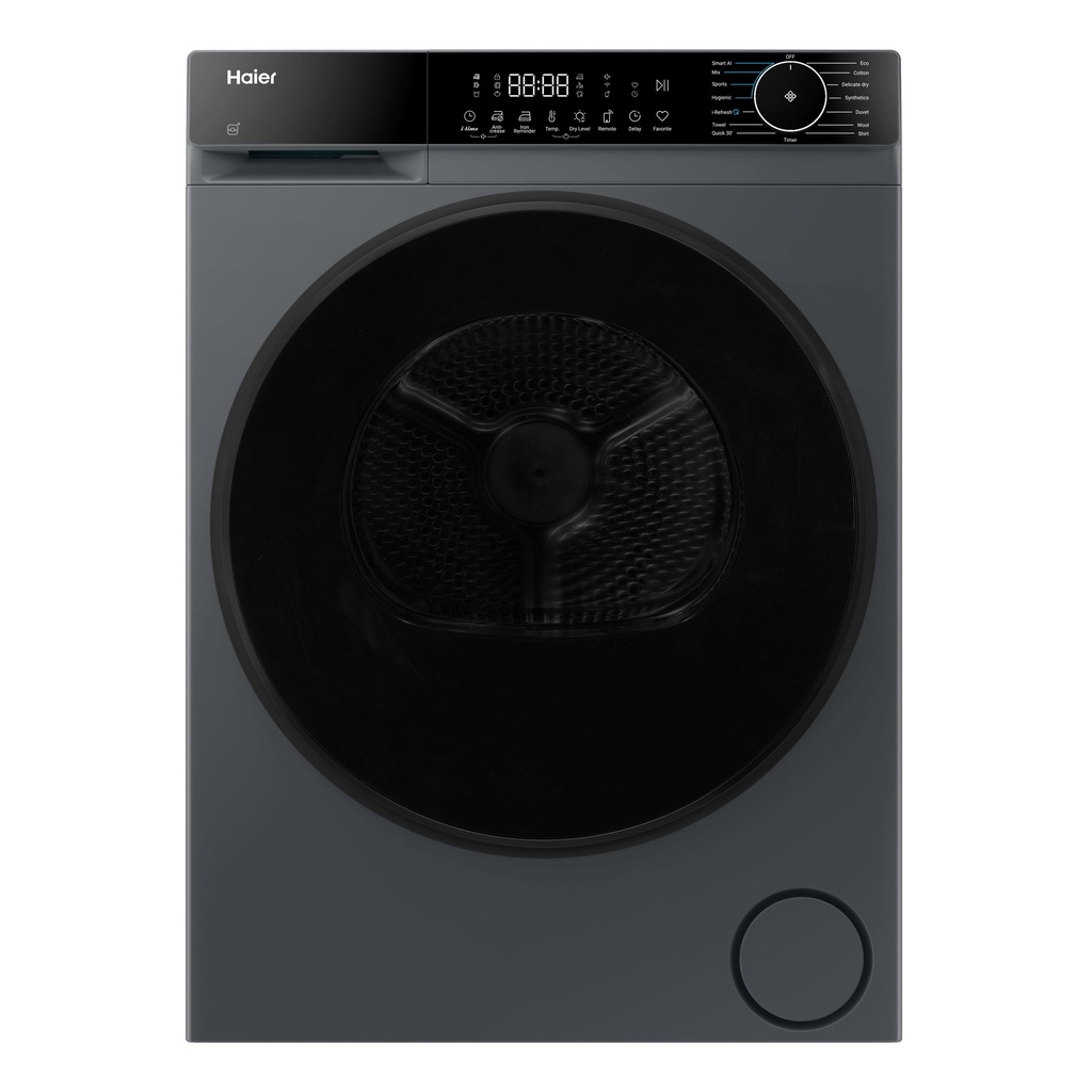 [HD90-D357AGU1-U] HAIER X Series 5 Plus HD90 D357AGU1-UK WiFi-enabled 9 kg Heat Pump Tumble Dryer - Graphite