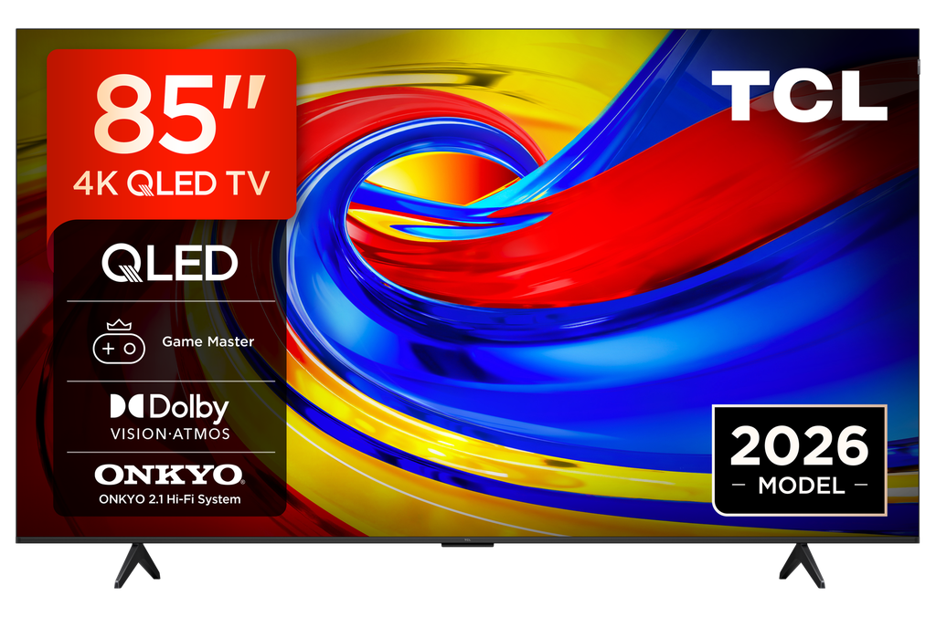 TCL 85P7L-UK 85" 4K HDR QLED Direct LED Google TV - Black