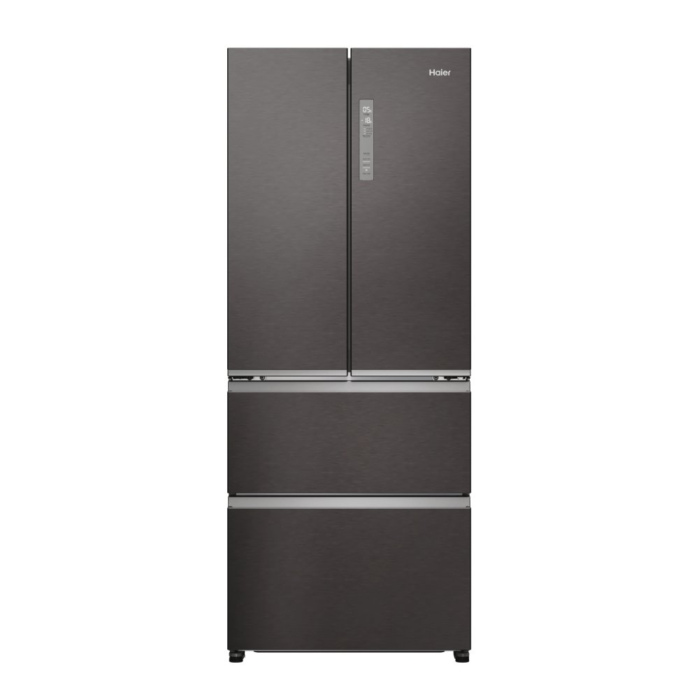 [HFR3718ENMD] Haier HFR3718ENMD 70cm 60/40 Total No Frost Fridge Freezer - Dark Inox