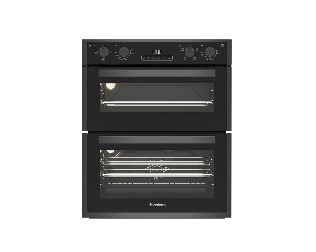 [ROTN9202DX] Blomberg ROTN9202DX 59.4cm Built-Under Electric Double Oven - Dark Steel