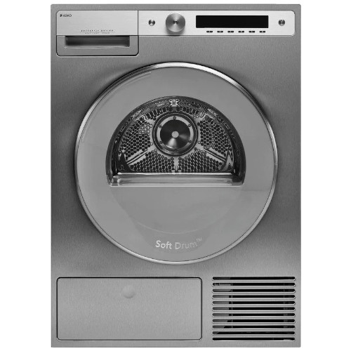 ASKO T608HX_S_UK 8kg Heat Pump Tumble Dryer - Stainless Steel