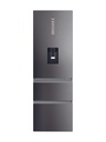 Haier HTW5618EWMP 59.5cm 3D Fridge Freezer - Dark Inox