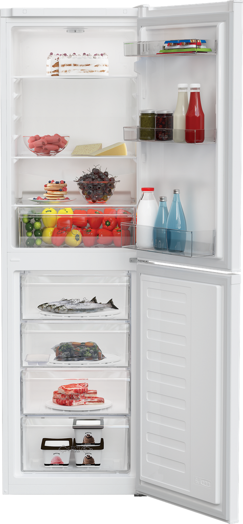 Zenith ZCS4582W 54cm 50/50 Manual Fridge Freezer - White