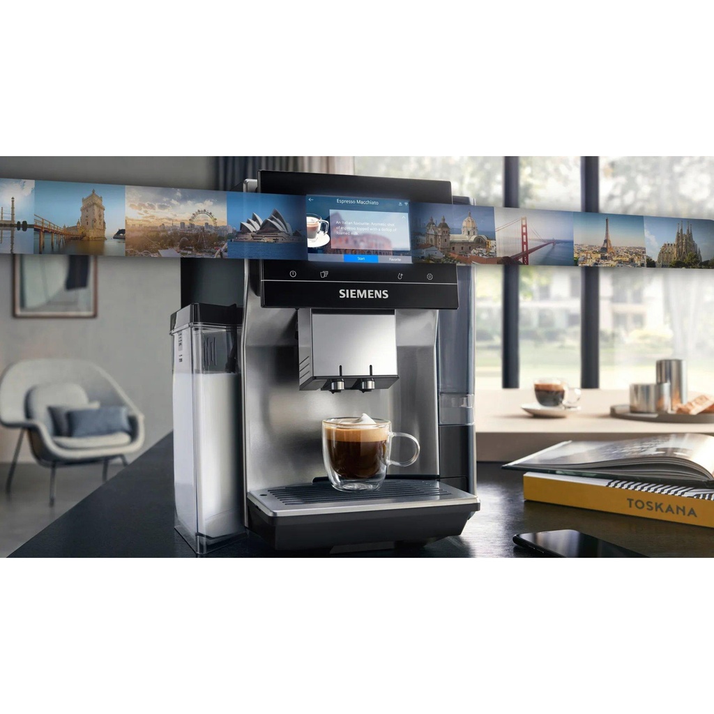 Siemens TQ707GB3 Bean to Cup Fully Automatic Freestanding Coffee Machine - Stainless Steel