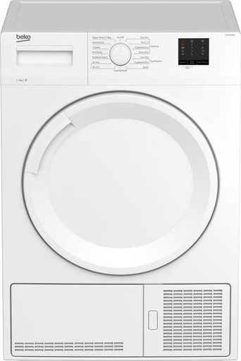[DTKCE90021W] Beko DTKCE90021W 9kg Condenser Tumble Dryer with Sensor Programmes - White