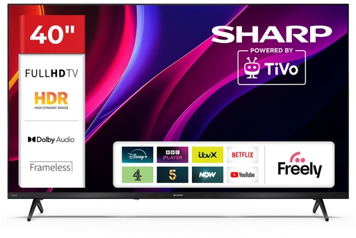 [2T-C40HE2245KB] Sharp 2T-C40HE2245KB FHD TV - Black