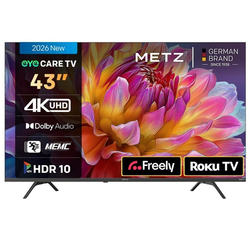 [43MRF6000ZUK] Metz 43MRF6000ZUK 43" 4K DLED Smart TV - Black