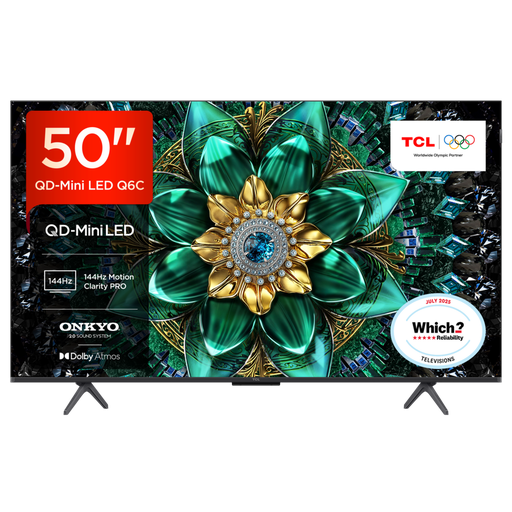 [50Q6C-UK] TCL 50Q6C-UK 50" 4K Ultra HD QD-MINI LED Google TV