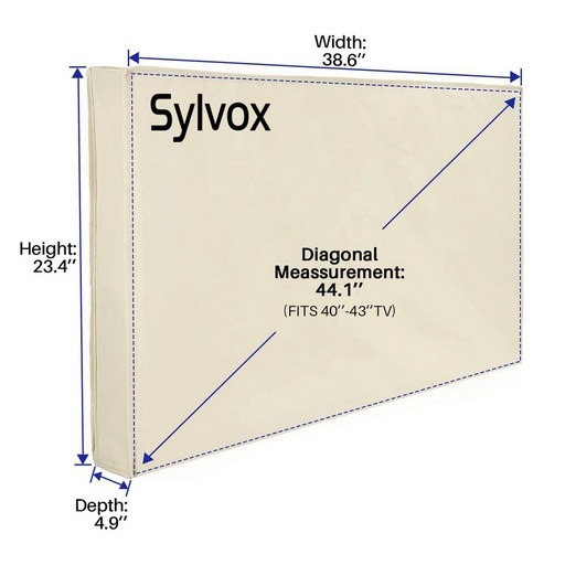 [OT43A1COVER] Sylvox OT43A1COVER Outdoor TV Cover for 40''-43" TVs