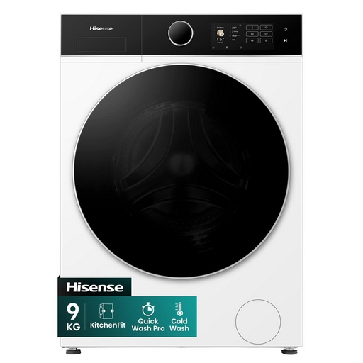 [WF5I9043BWFS] Hisense WF5I9043BWFS 9kg 1400 Spin  Washing Machine - White